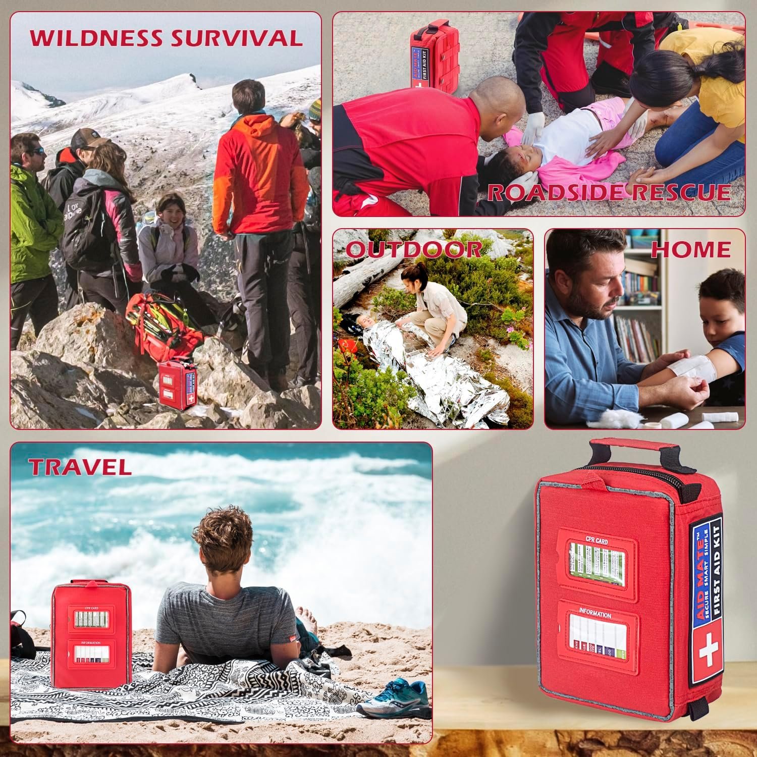 Kits de primeros auxilios versátiles