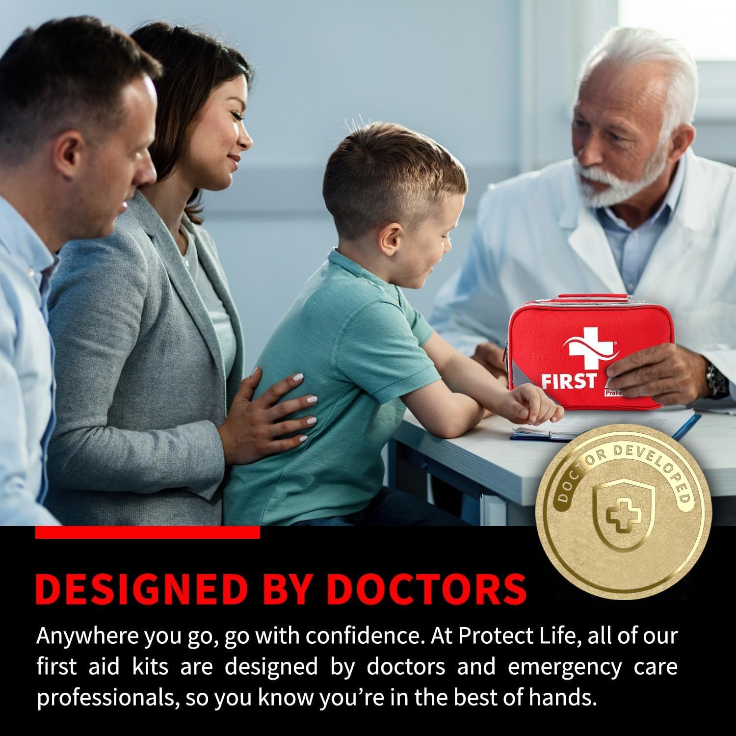 Protect Life Kit de primeros auxilios de supervivencia para el hogar/negocios 250 piezas - Imagen 9