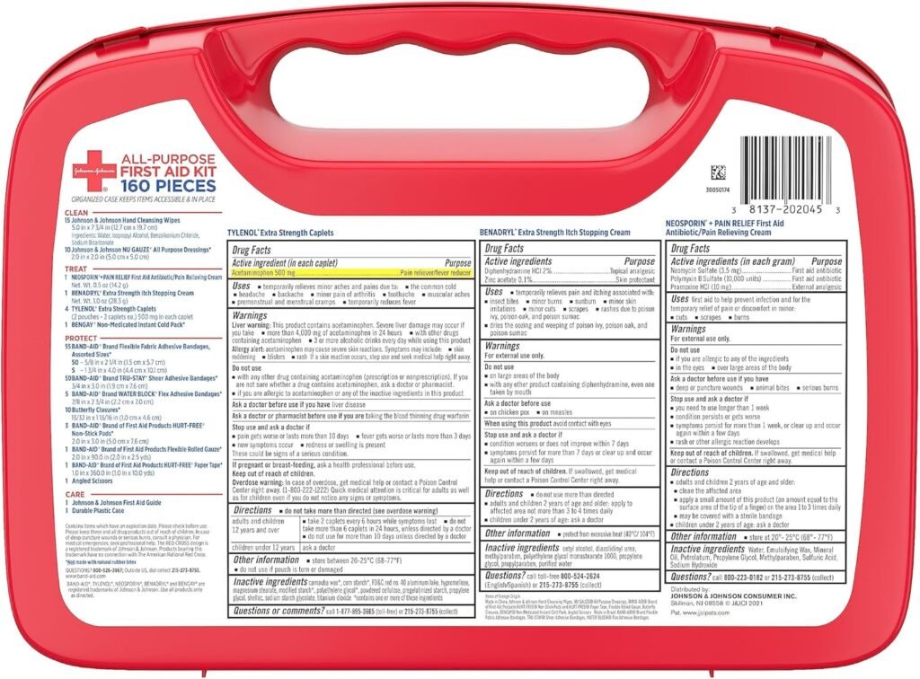 Botiquín de primeros auxilios portátil multiusos