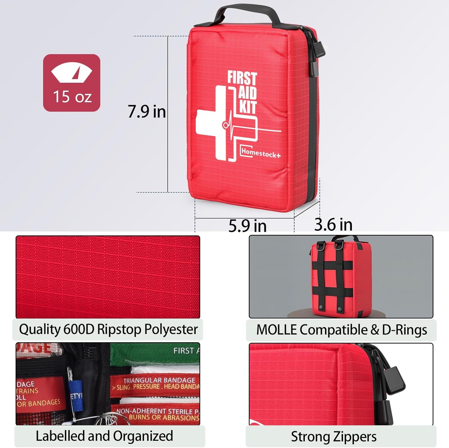 Kits Homestockplus Avanzado Compactos de Primeros Auxilios - Imagen 5