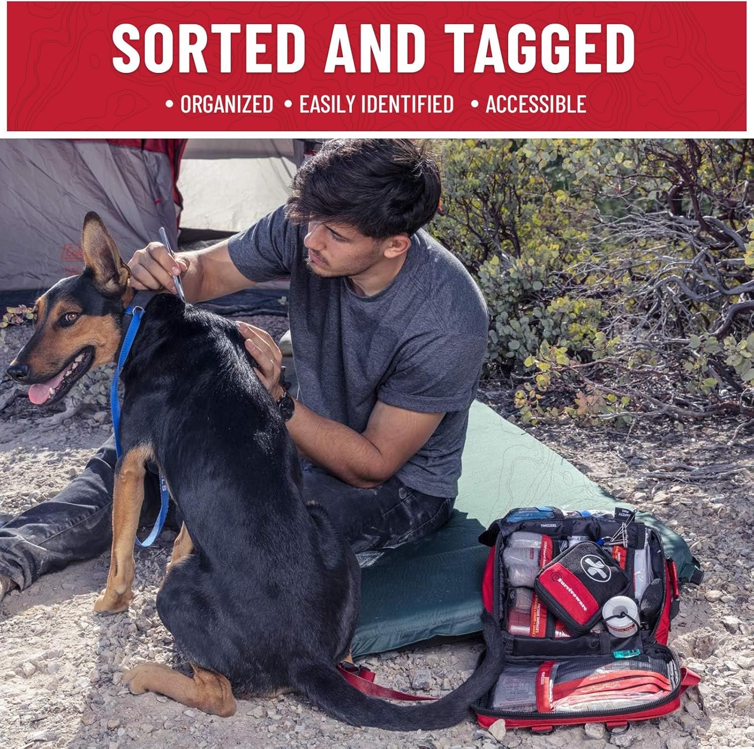 Surviveware Kit completo de primeros auxilios 238 Piezas para emergencia - Imagen 8