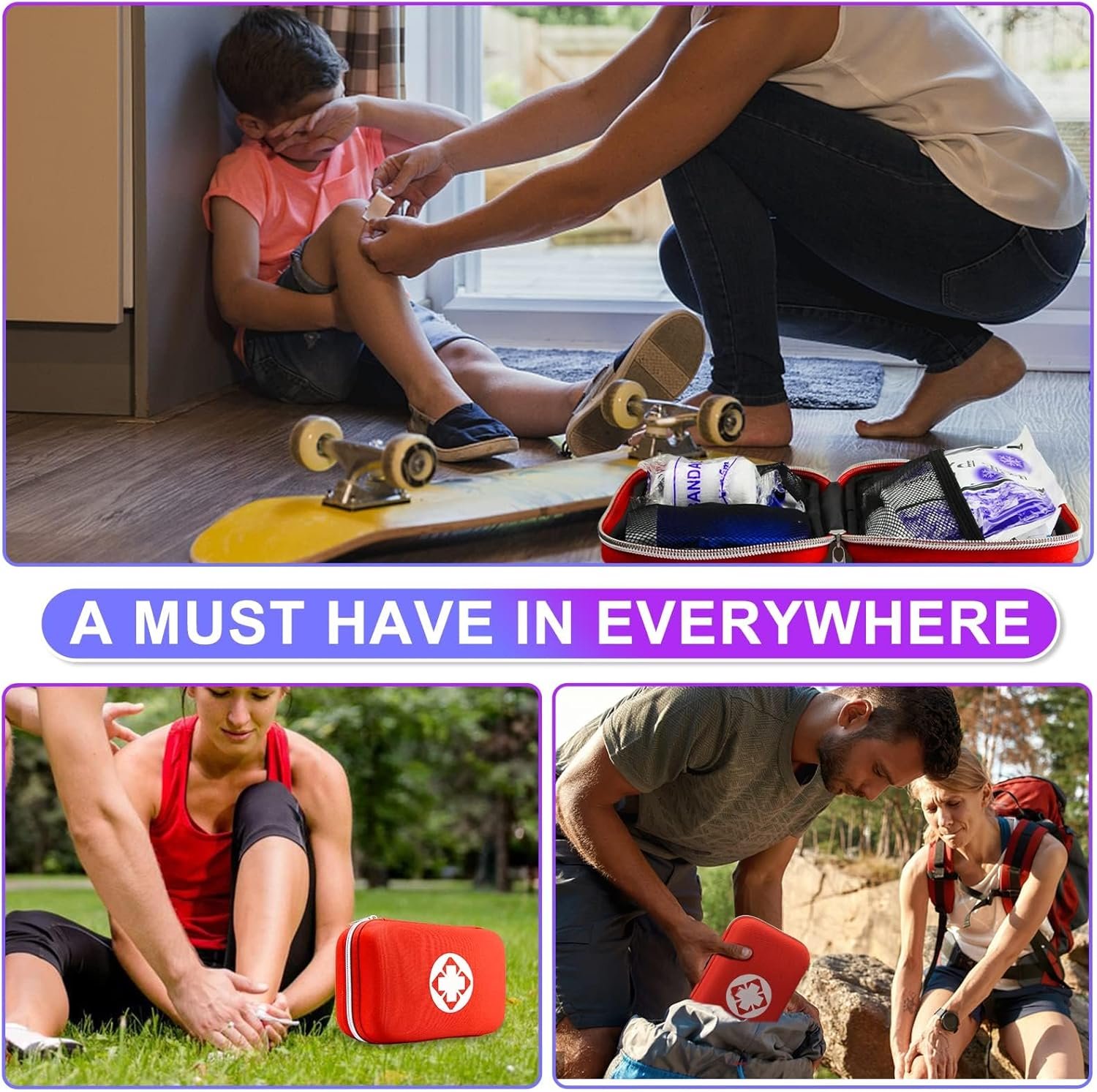 Emergencias que se pueden prevenir con el kit de auxilios para viajes YIDERBO 275 piezas